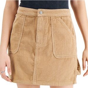 NWT Beige/tan corduroy skirt Juniors Size XL
